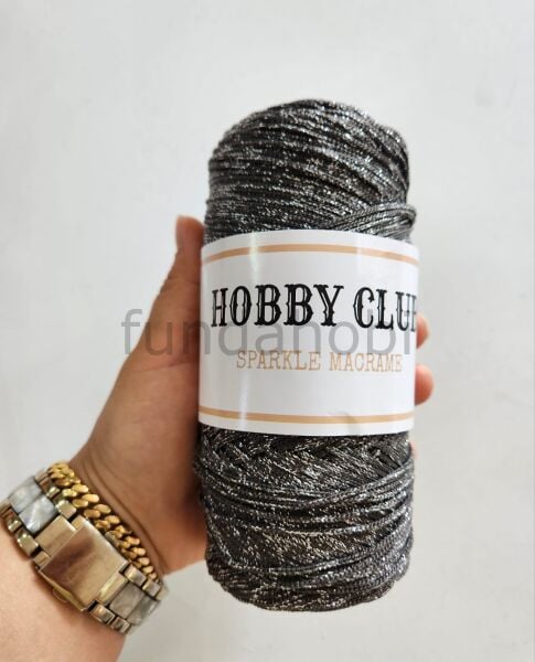 Hobby Club Sparkle Simli Polyester Makrome İpi 200 gr GülKurusu