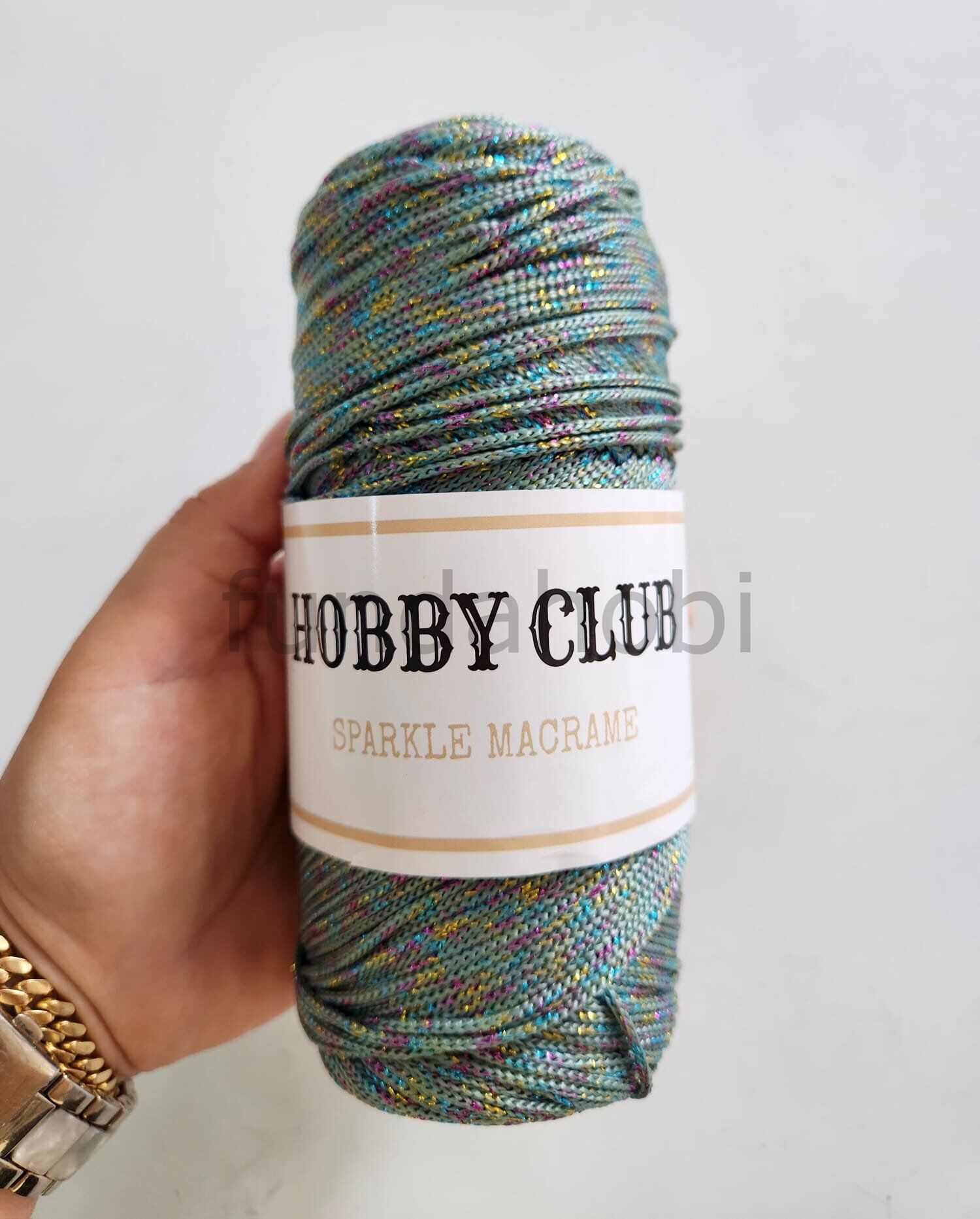 Hobby Club Sparkle Simli Polyester Makrome İpi 200 gr MİNT
