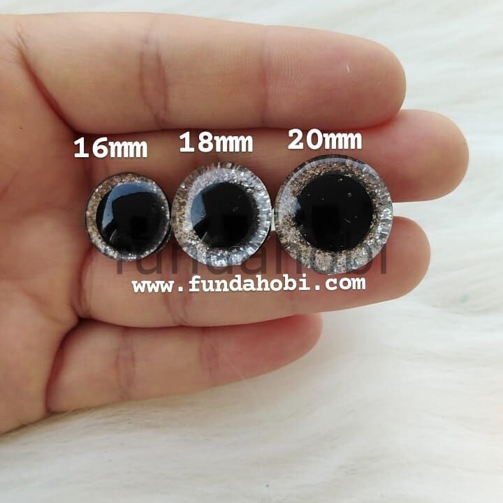 Gri Simli Göz (16mm-18mm-20mm)-YENİ 16MM