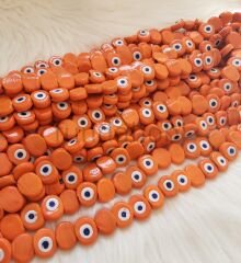 25 mm Turuncu Danagözü Cam Nazar Boncuğu