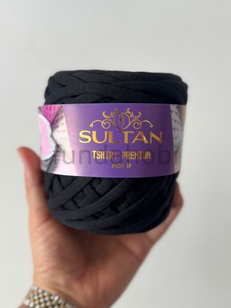 Sultan Tshirt Premium Penye İp (250 gr) Siyah-1009