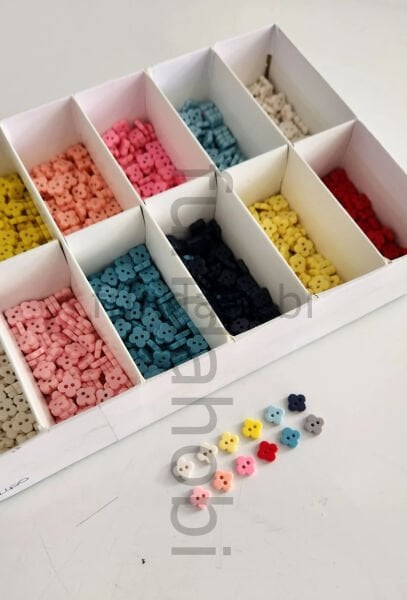 Amigurumi Çiçek Düğme-8mm