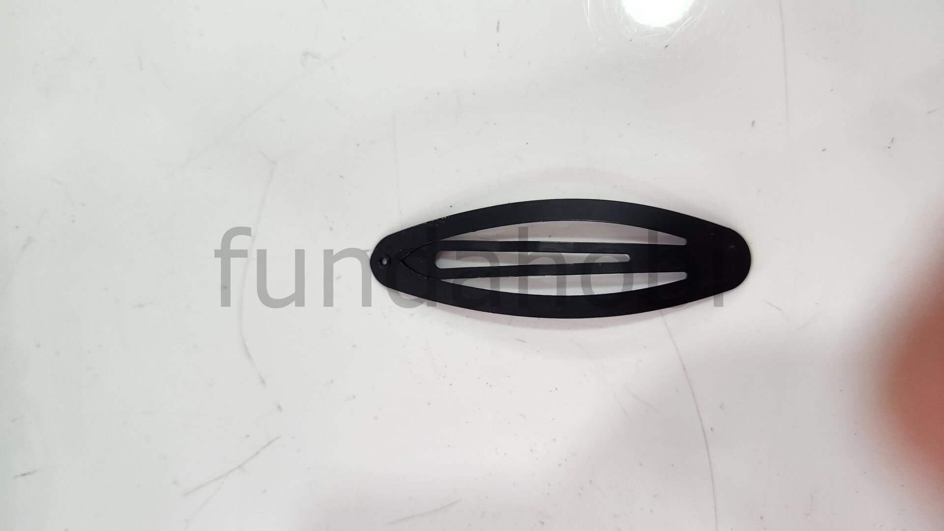 Çıt Çıt Toka Oval-Siyah 6cm