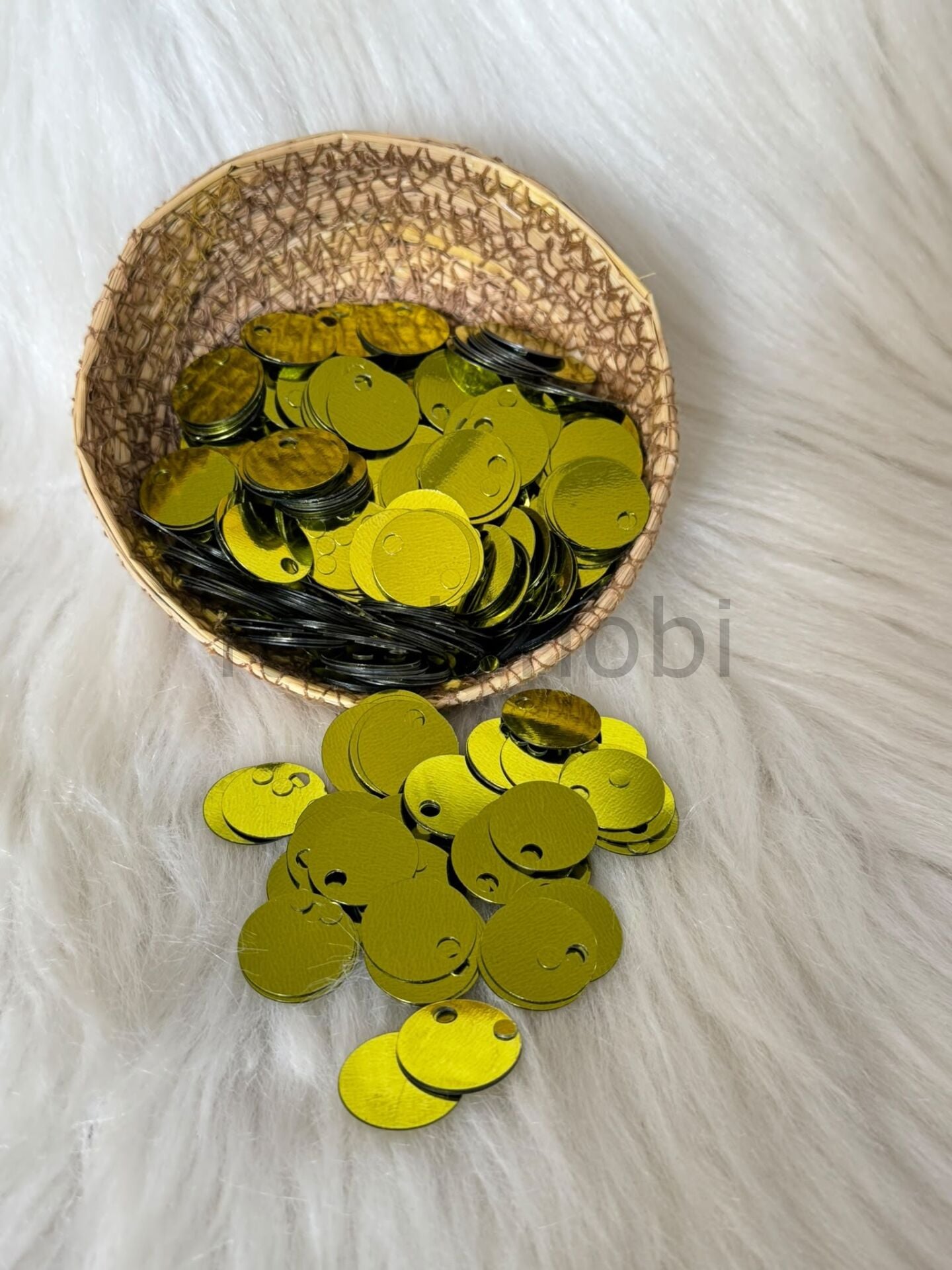 Çanta Pulu - 2 cm Geniş Delikli Patik Ve Süsleme Payeti-(Canlı Renkler) Yağ Yeşili
