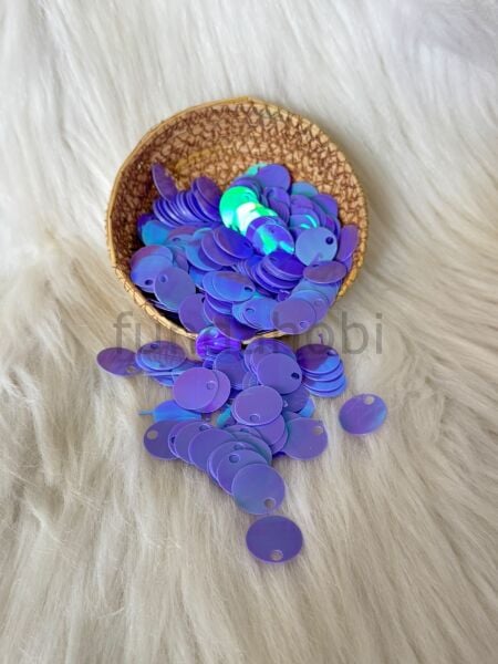 Çanta Pulu - 2 cm Geniş Delikli Patik Ve Süsleme Payeti-(Canlı Renkler) LİLA