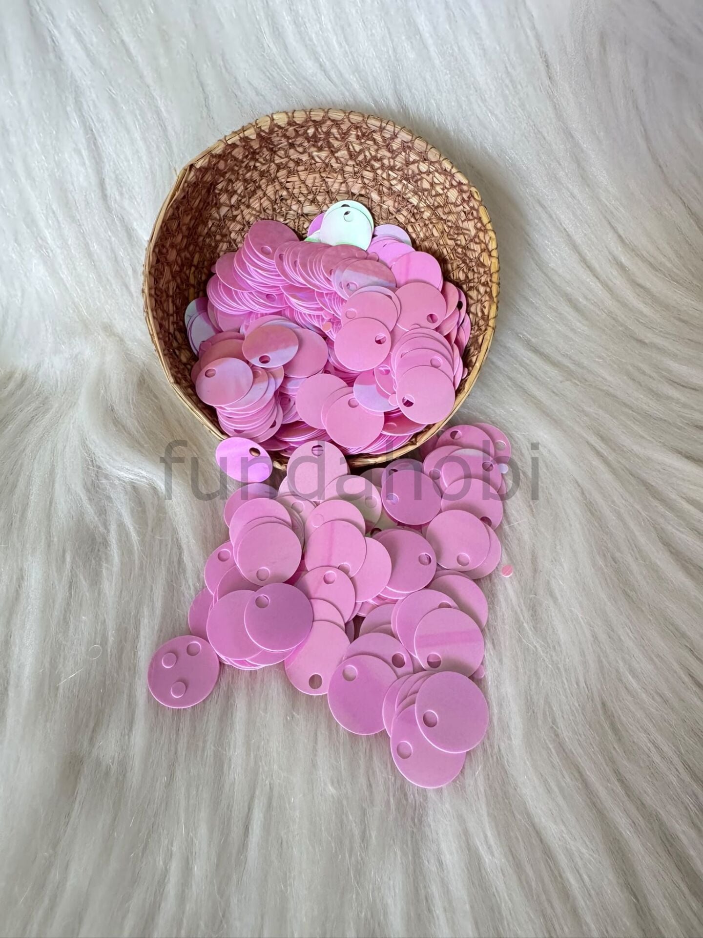 Çanta Pulu - 2 cm Geniş Delikli Patik Ve Süsleme Payeti-(Canlı Renkler) PEMBE