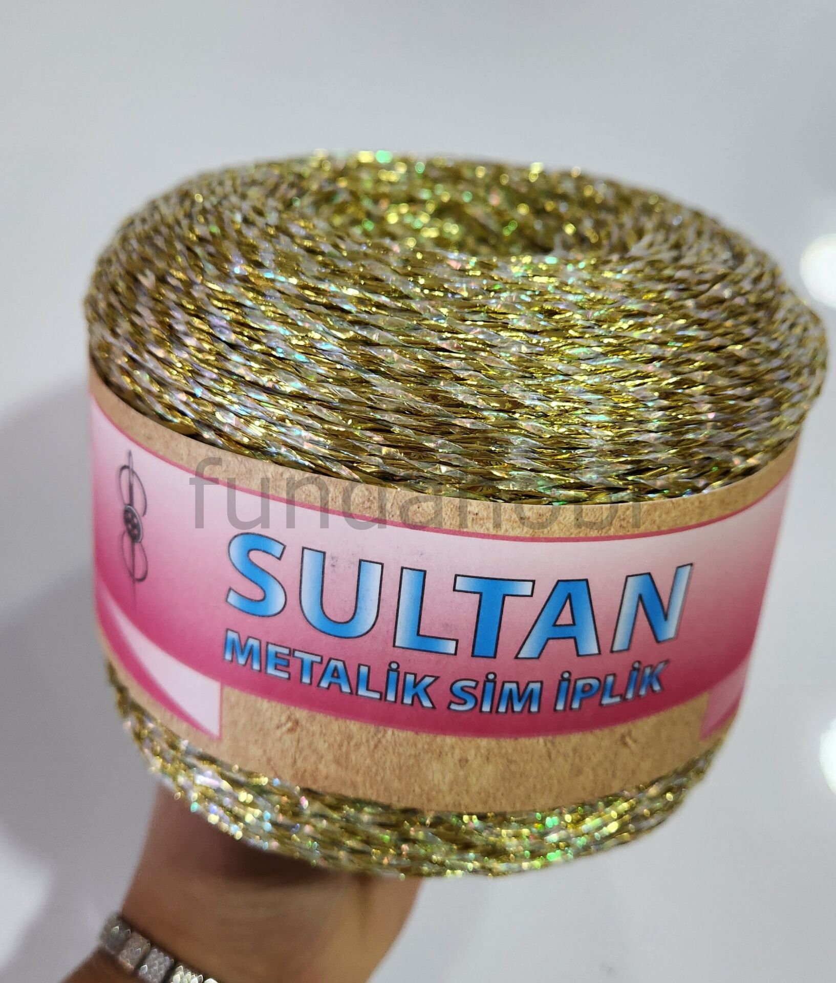 Sultan Metalik Kağıt İp 2 Gold-Gri