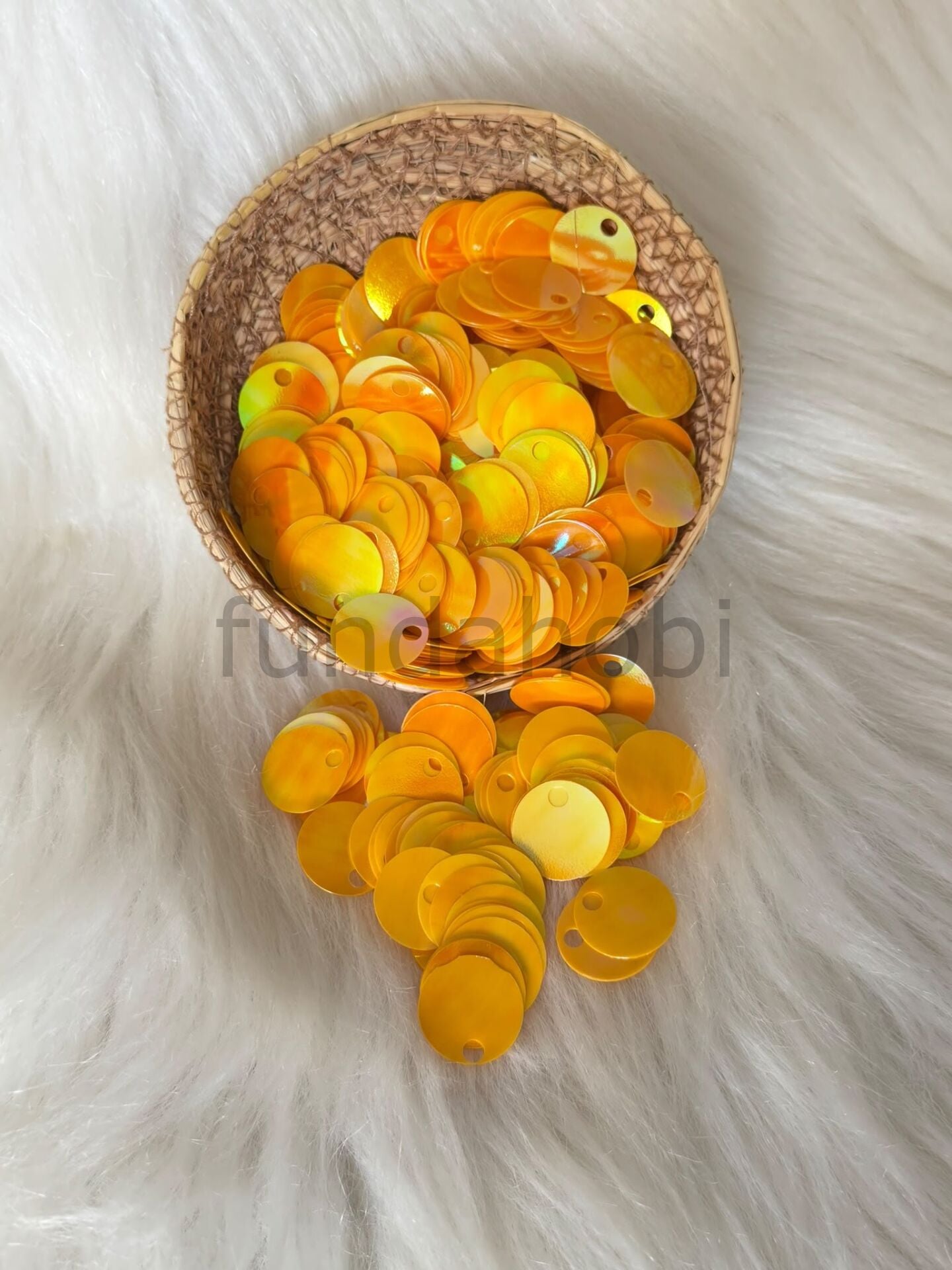 Çanta Pulu - 2 cm Geniş Delikli Patik Ve Süsleme Payeti-(Canlı Renkler) Oranj.