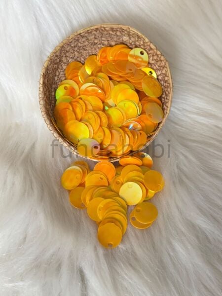 Çanta Pulu - 2 cm Geniş Delikli Patik Ve Süsleme Payeti-(Canlı Renkler) Oranj.