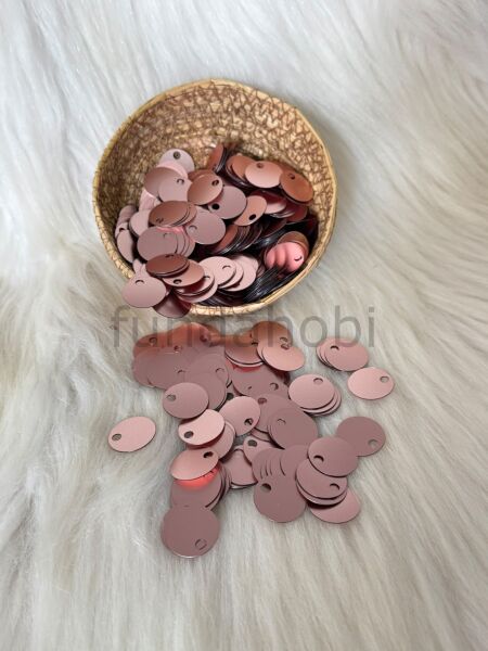 Çanta Pulu- 2 cm Geniş Delikli Patik Ve Süsleme Payeti-(Mat Renkler) Mat Pudra
