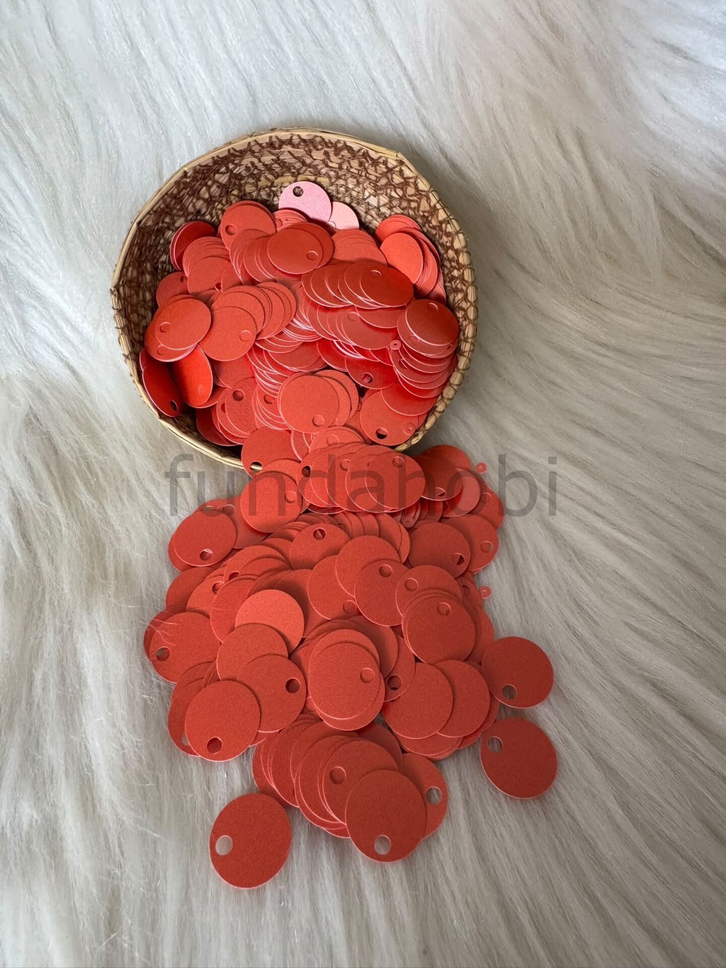 Çanta Pulu- 2 cm Geniş Delikli Patik Ve Süsleme Payeti-(Mat Renkler) Mat Turuncu