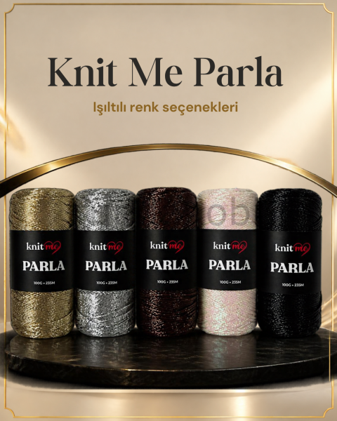 Knit Me Parla Metalik Parlak Örgü İpi (100g / 235m)