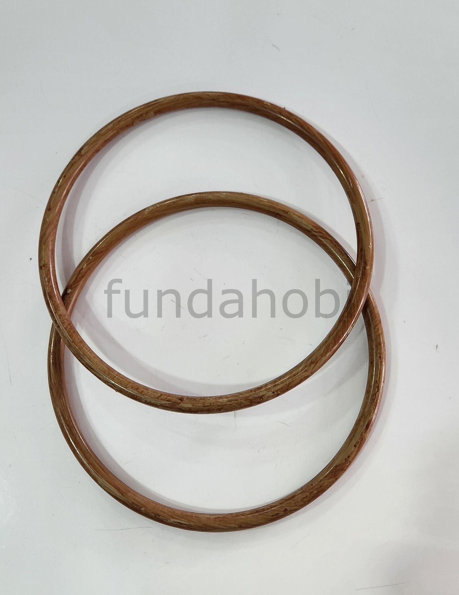 Ahşap Görünümlü Plastik Çanta Sapı ( Yuvarlak 23 cm)