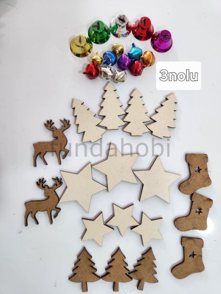 YILBAŞI SÜSLERİ-HAM AHŞAP