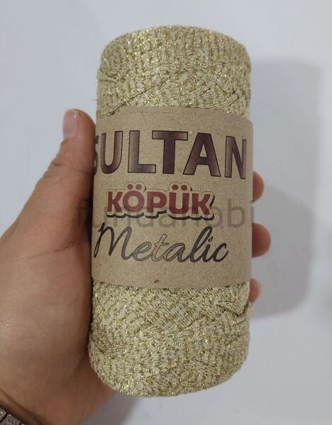 Sultan Köpük Metalik İp Gold