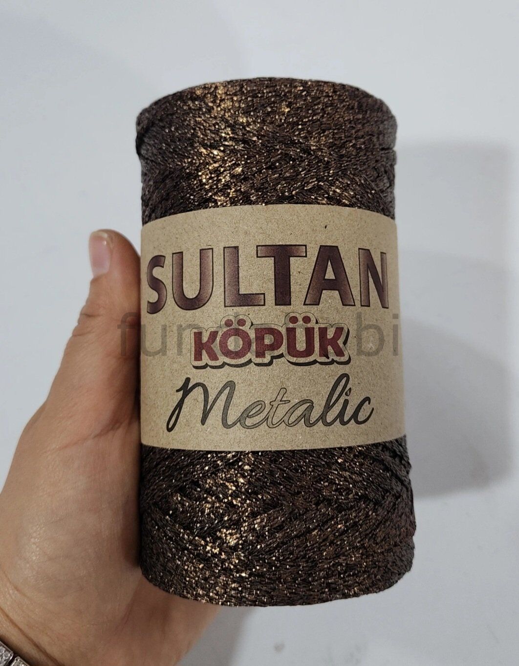 Sultan Köpük Metalik İp Kahverengi