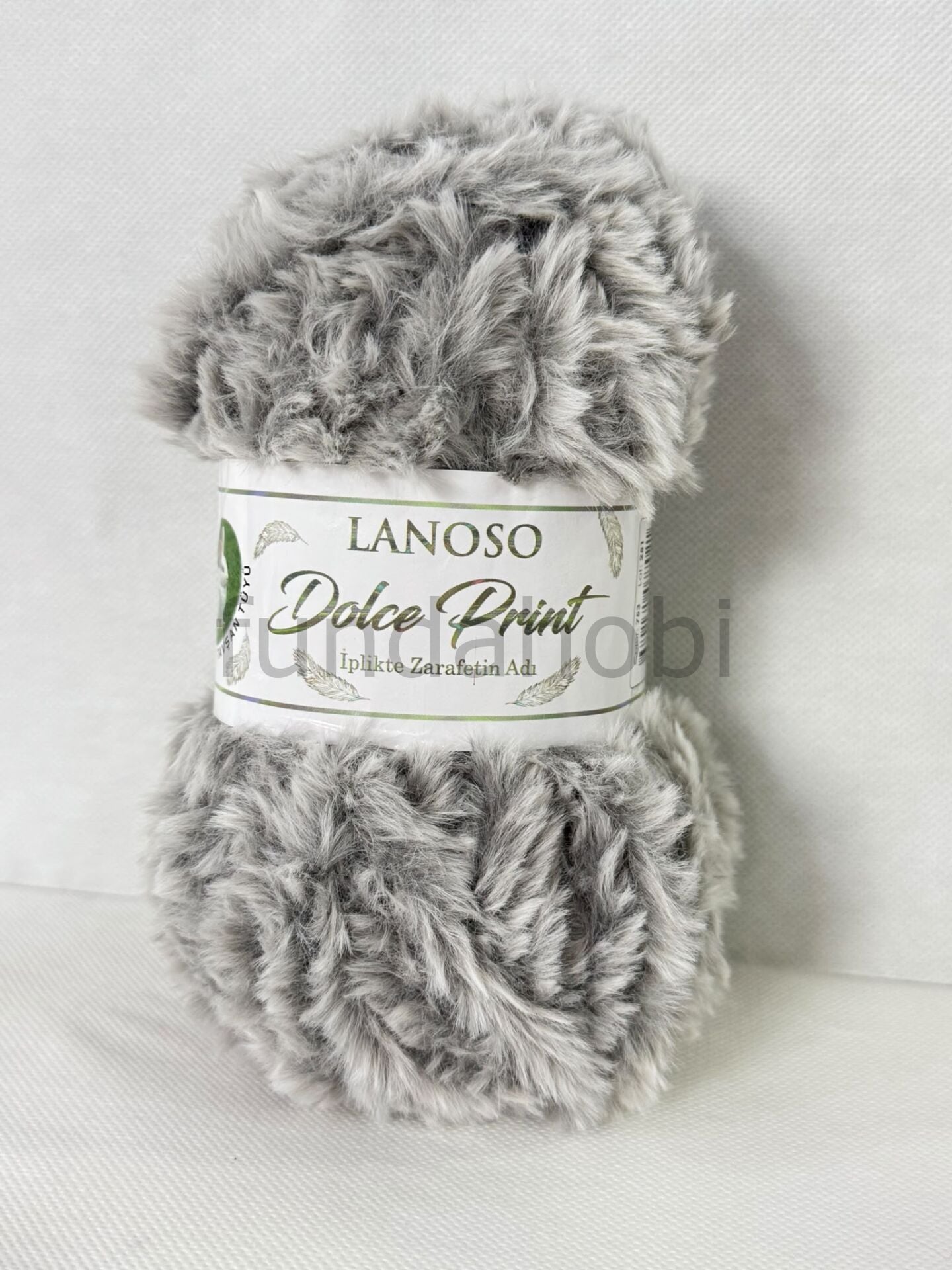 Lanoso Dolce Print Kendinden Desenli Tavşan Tüyü El Örgü İpi 753.GRAY PRINT