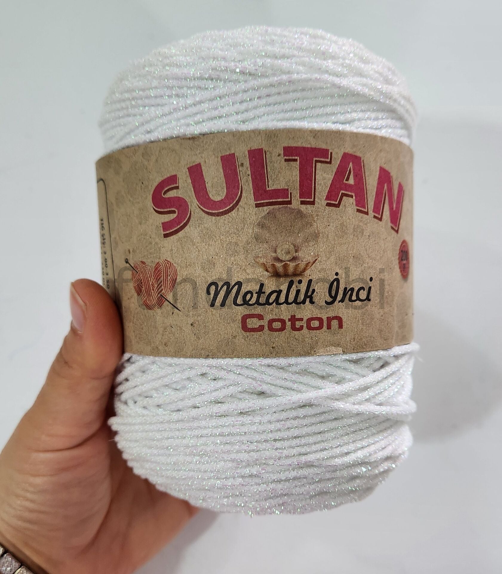 Sultan Metalik İnci Cotton İp 1-NOLU