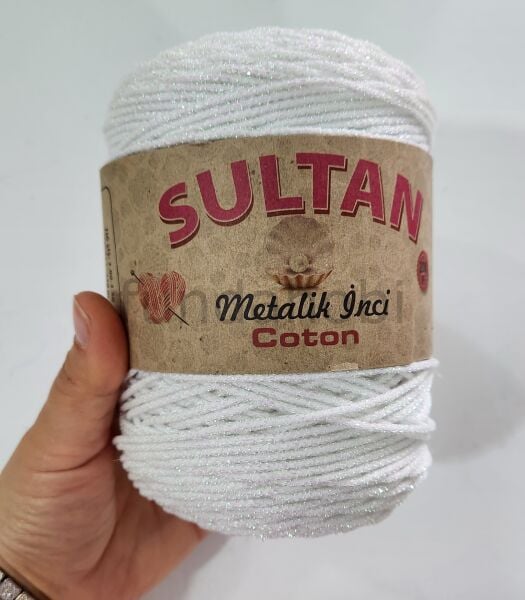 Sultan Metalik İnci Cotton İp 1-NOLU
