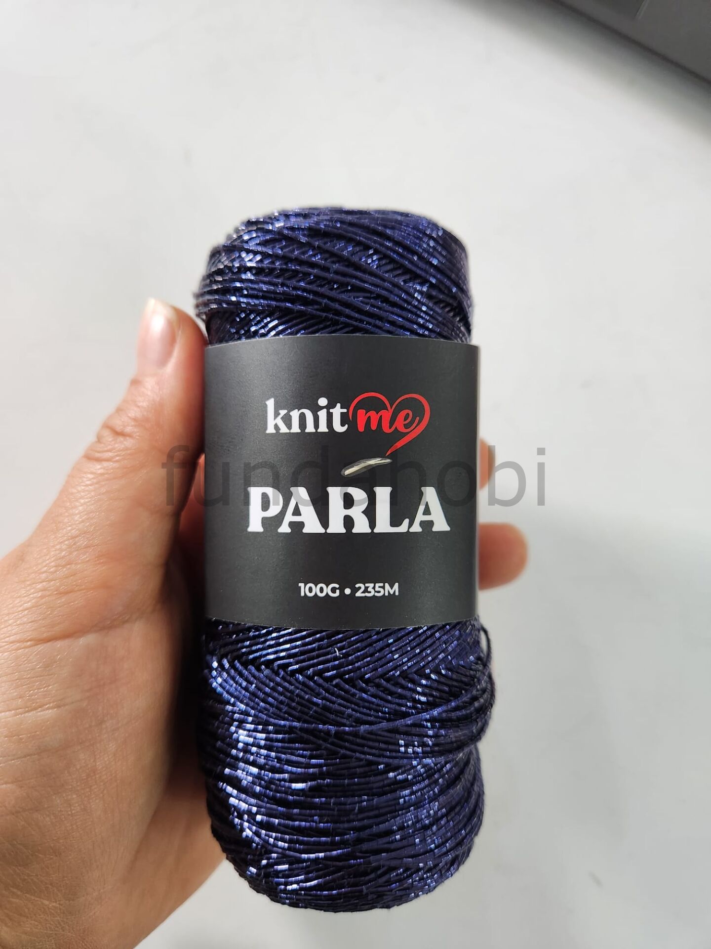 Knit Me Parla Metalik Parlak Örgü İpi (100g / 235m) Lacivert