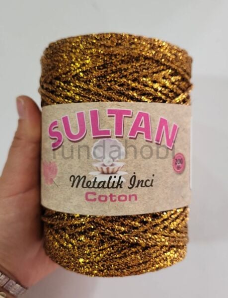 Sultan Metalik İnci Cotton İp 21-NOLU