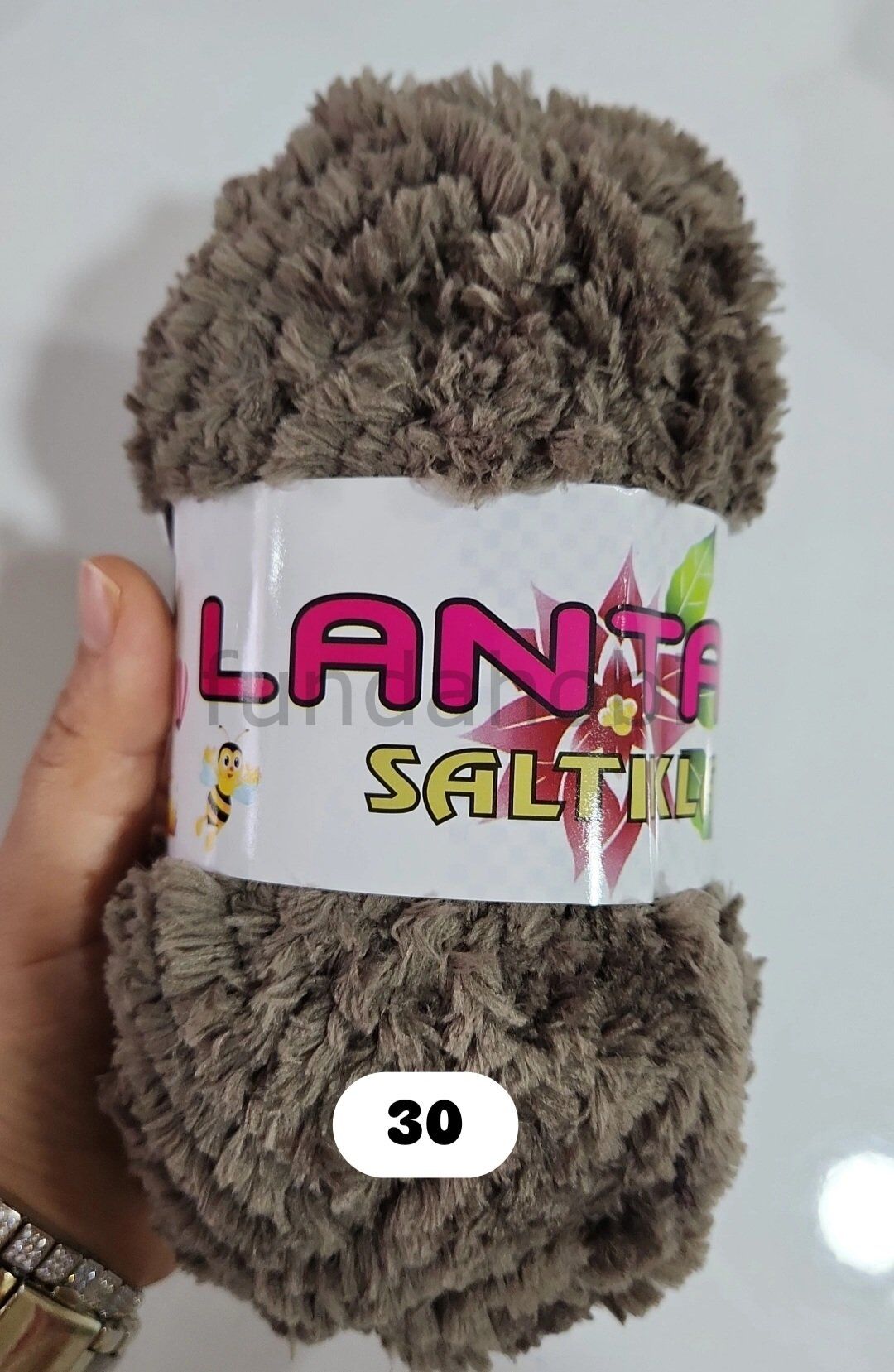 Saltıklar Lantana (Peluş İp) Vizon-30