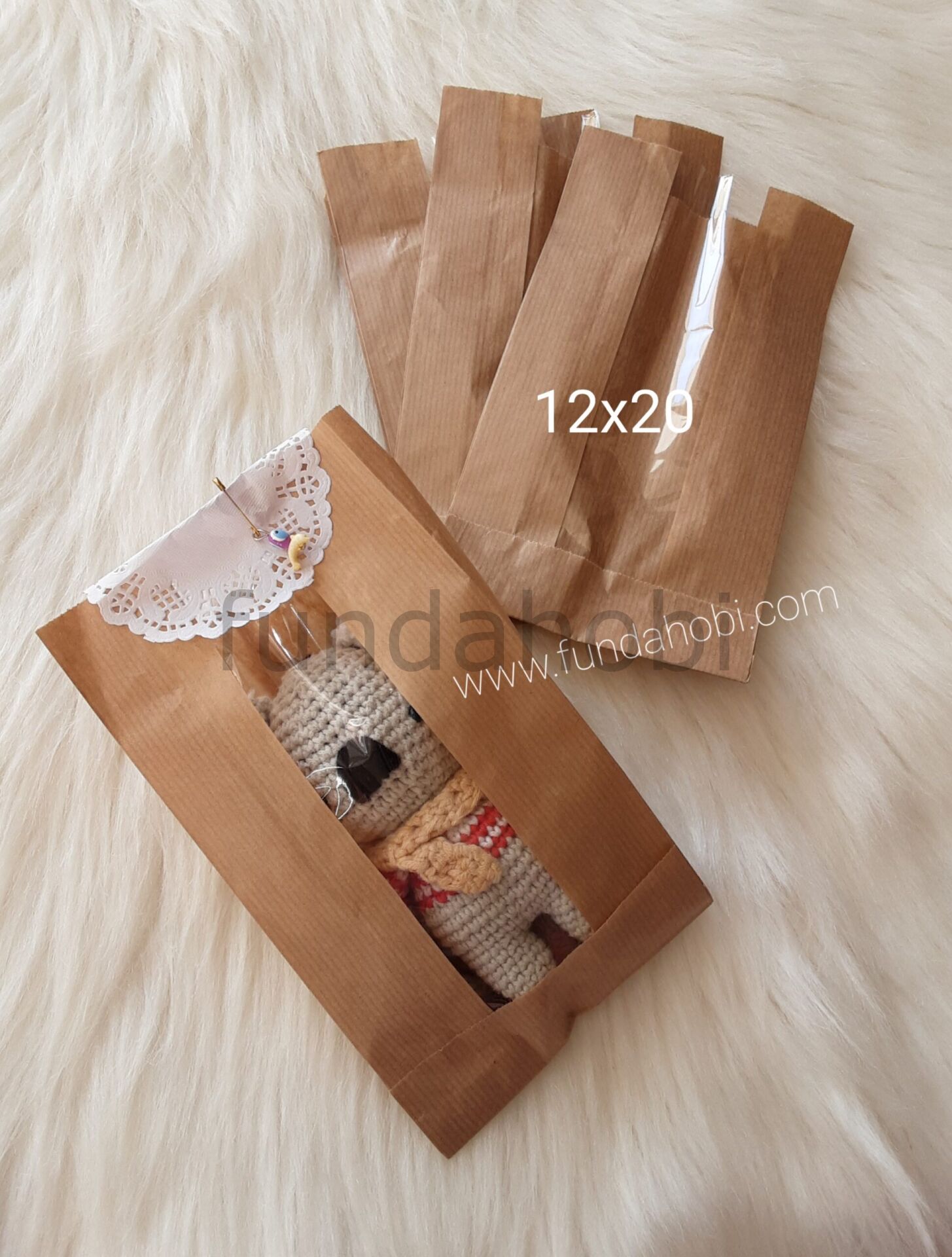 12x20 cm Pencereli Kese Kağıdı