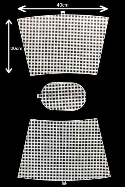 Çanta Kanvası Kova Model-Beyaz