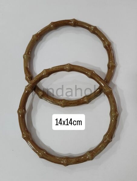 Akrilik Çanta Kulpları O Model BozKahve