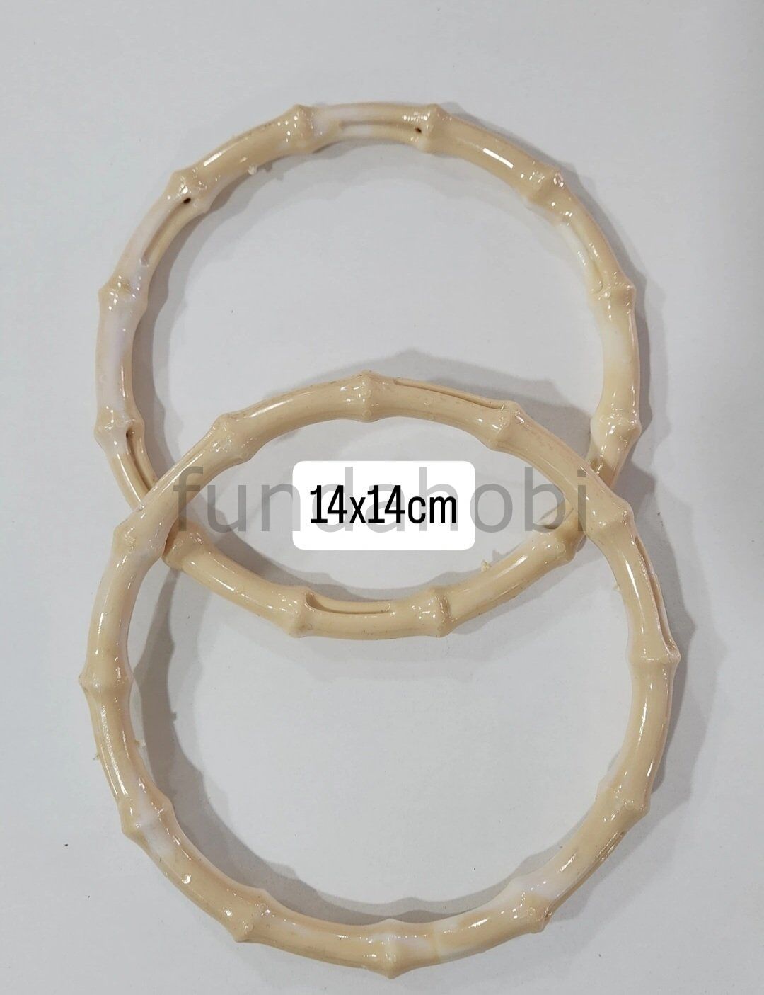 Akrilik Çanta Kulpları O Model KREM