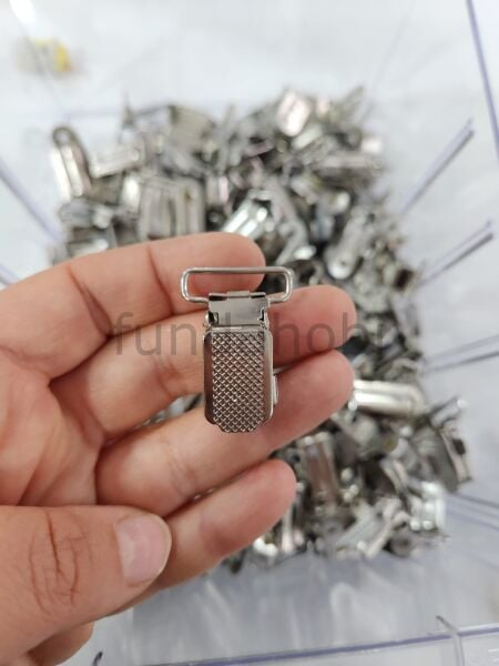Emzik Klipsi Metal-Pantolon Klipsi 2cm 10 adet