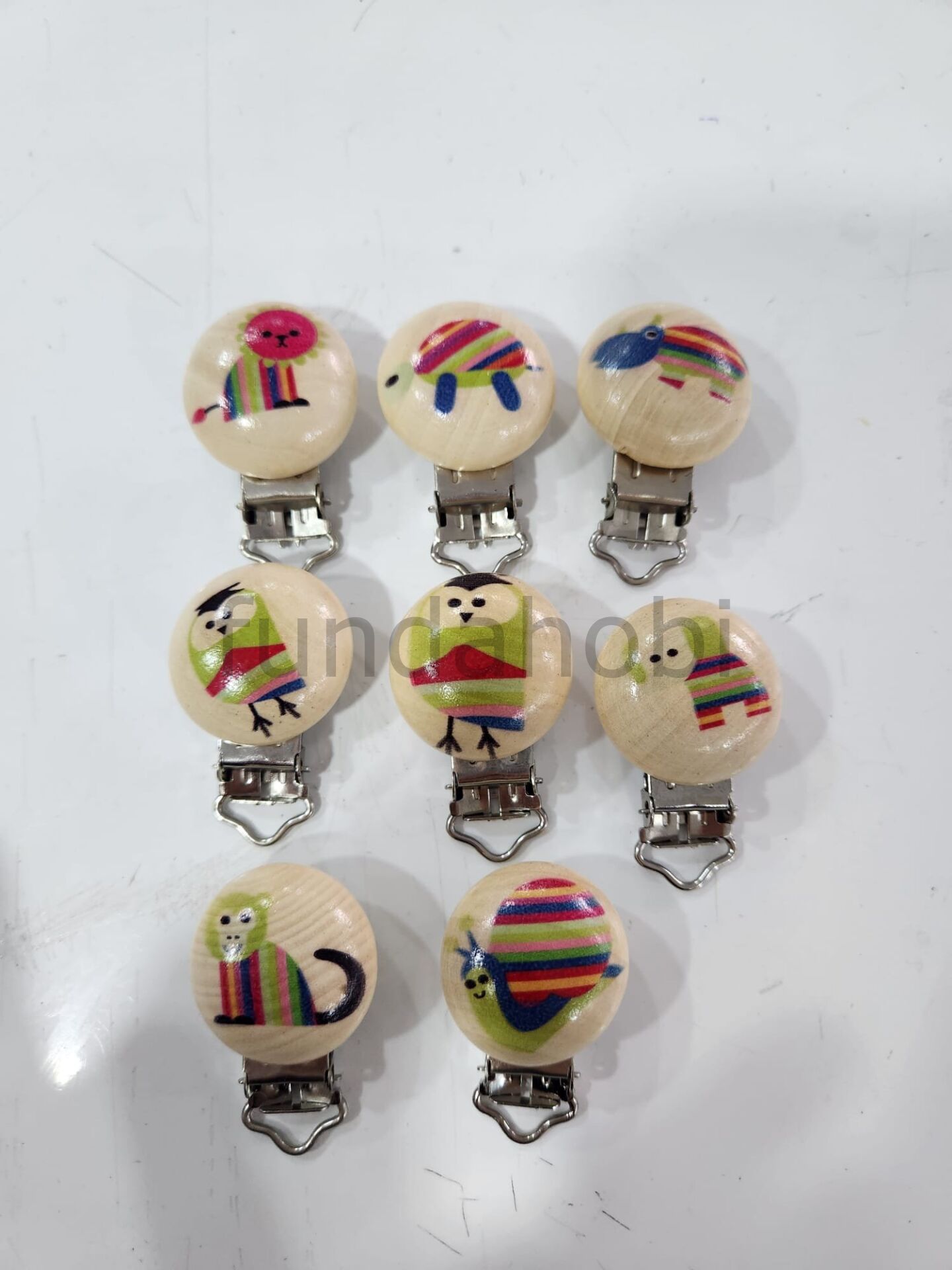 Baskılı Emzik Klipsler 8adet