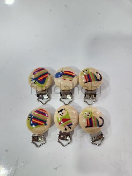 Baskılı Emzik Klipsler model3 6adet