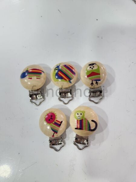 Baskılı Emzik Klipsler model4 5adet