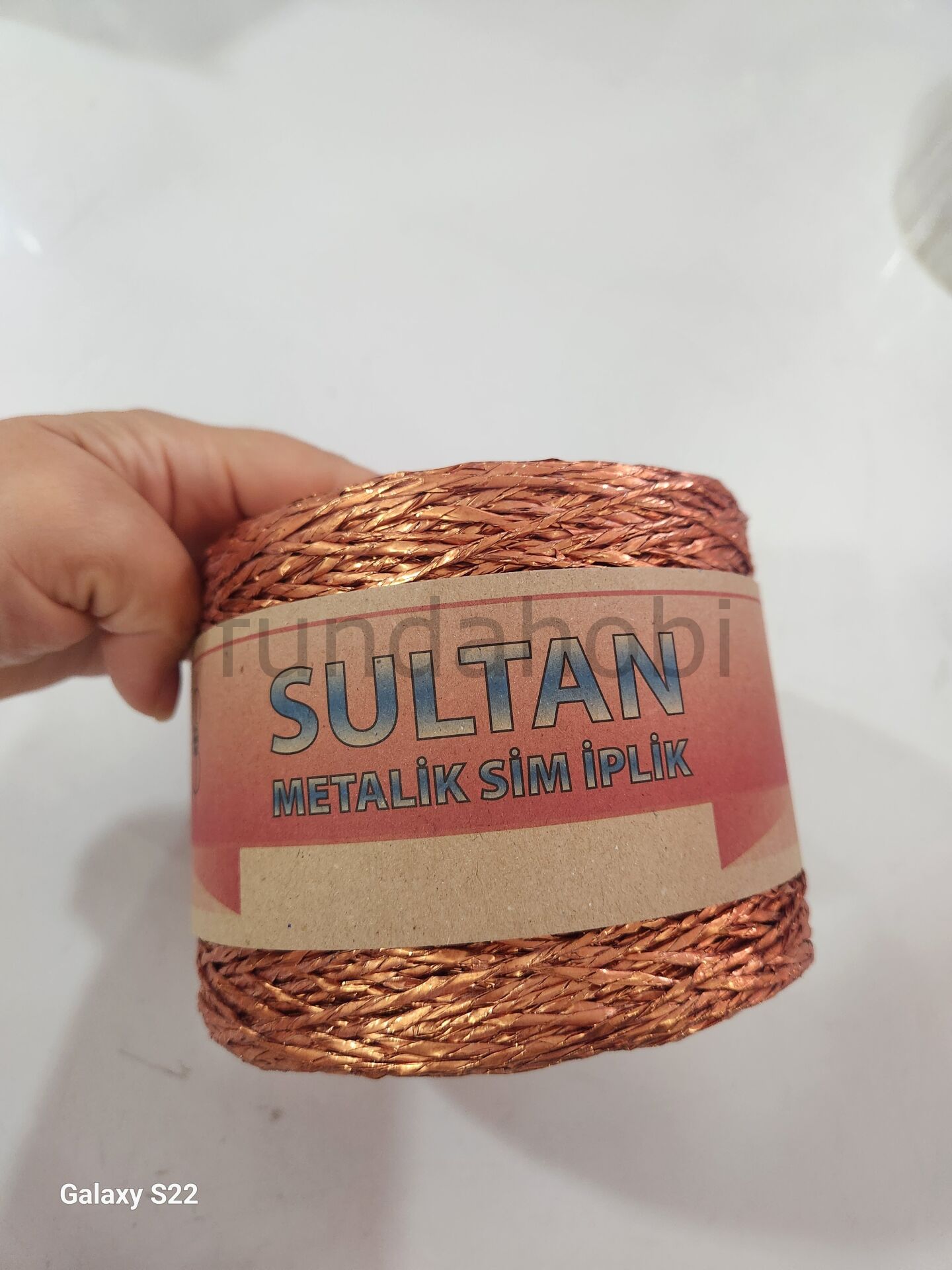 Sultan Metalik Kağıt İp Safran