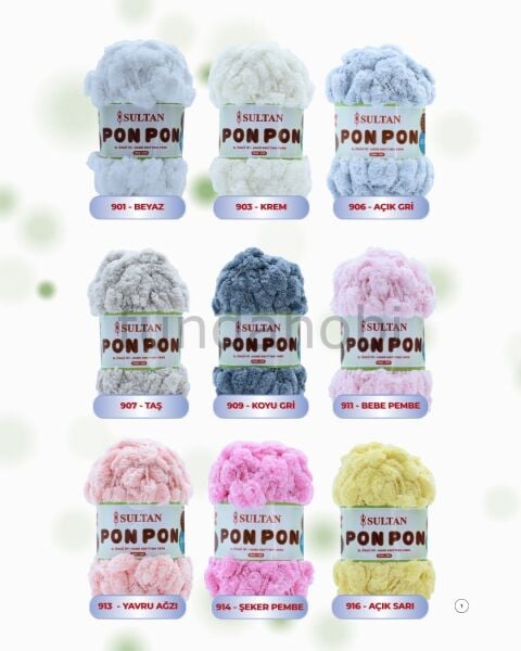 Sultan PonPon İp (Dut İp) 920 Kırmızı