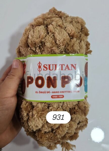 Sultan PonPon İp (Dut İp) 931 Kahve
