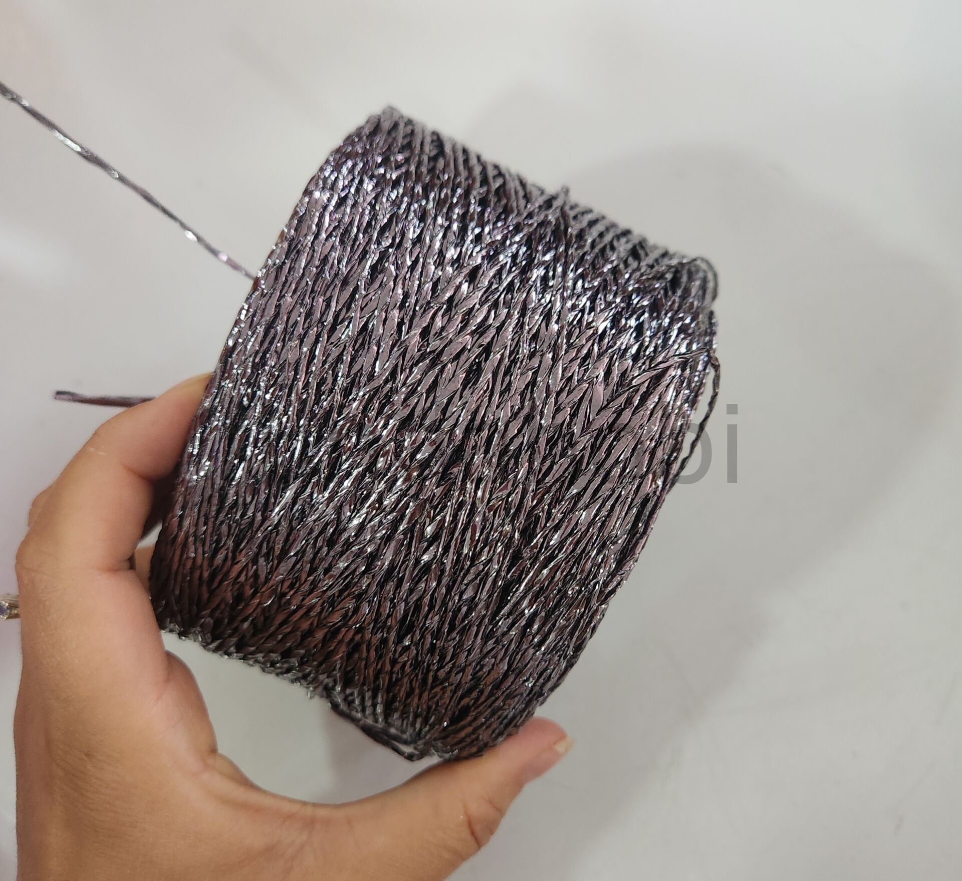 Sultan Metalik Kağıt İp Antrasit