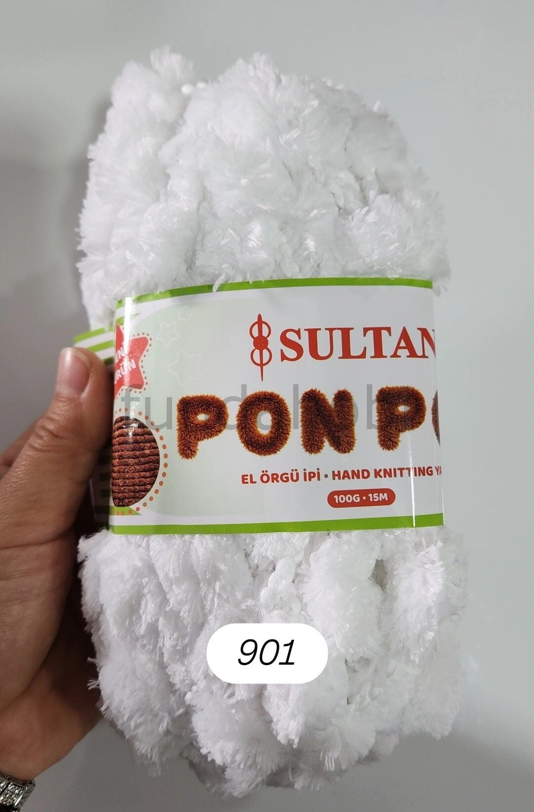 Sultan PonPon İp (Dut İp) 901 Beyaz