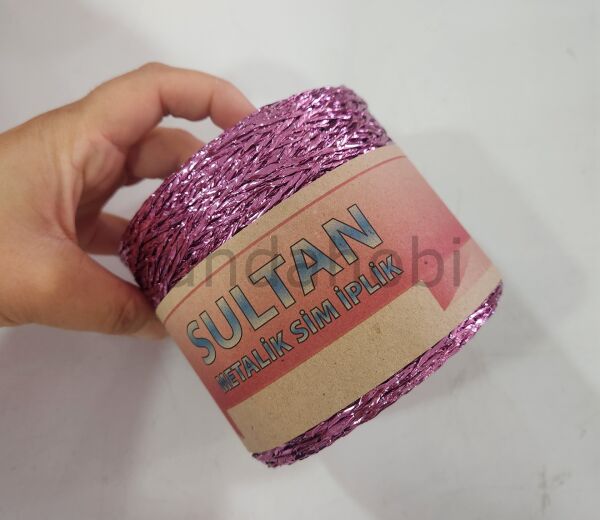 Sultan Metalik Kağıt İp GülKurusu