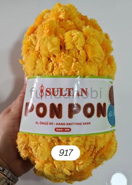 Sultan PonPon İp (Dut İp) 917 Sarı