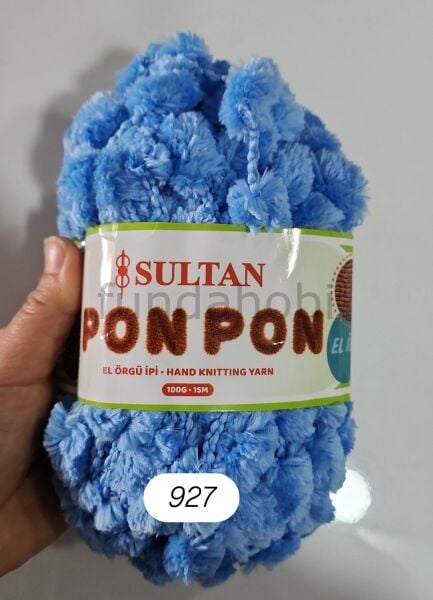 Sultan PonPon İp (Dut İp) 927 Mavi