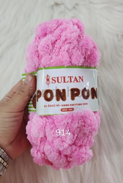 Sultan PonPon İp (Dut İp) 914 Pembe