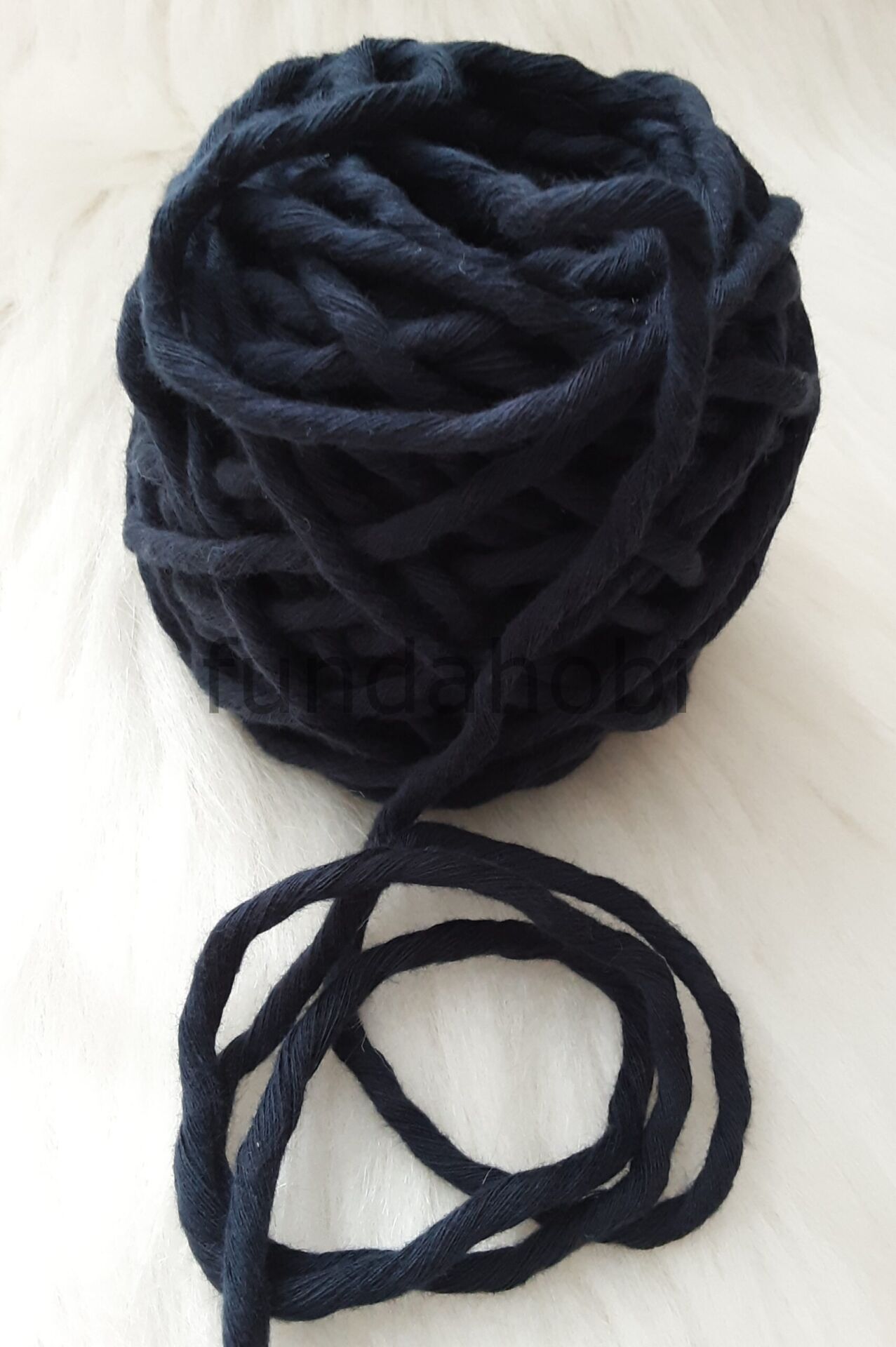 Taranabilir Pamuk Makrome İpi 3mm Lacivert