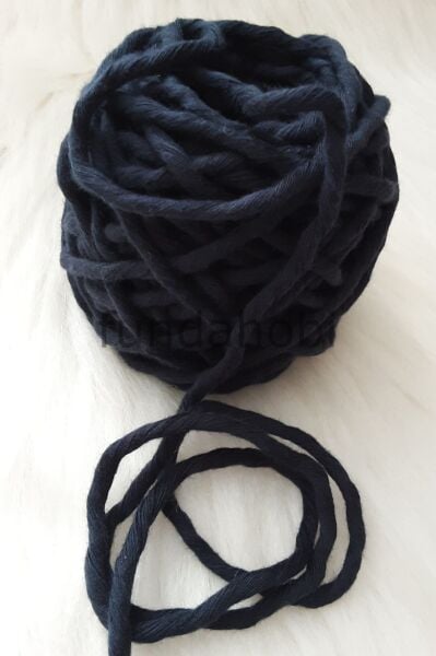 Taranabilir Pamuk Makrome İpi 3mm Lacivert