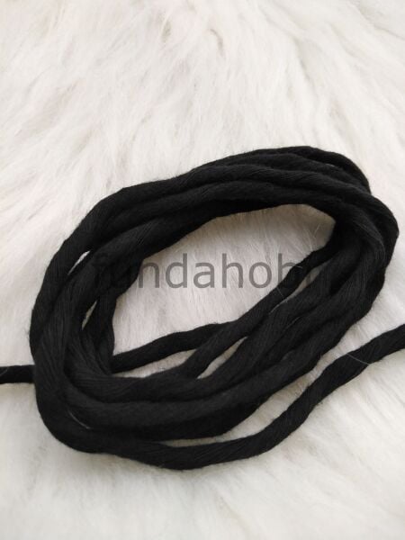 Taranabilir Pamuk Makrome ipi 3mm Siyah