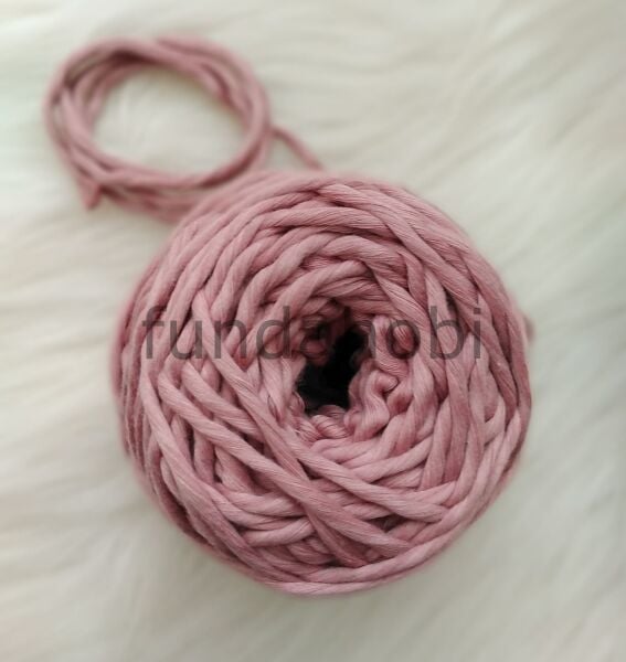 Taranabilir Pamuk Makrome ipi 3mm Gülkurusu