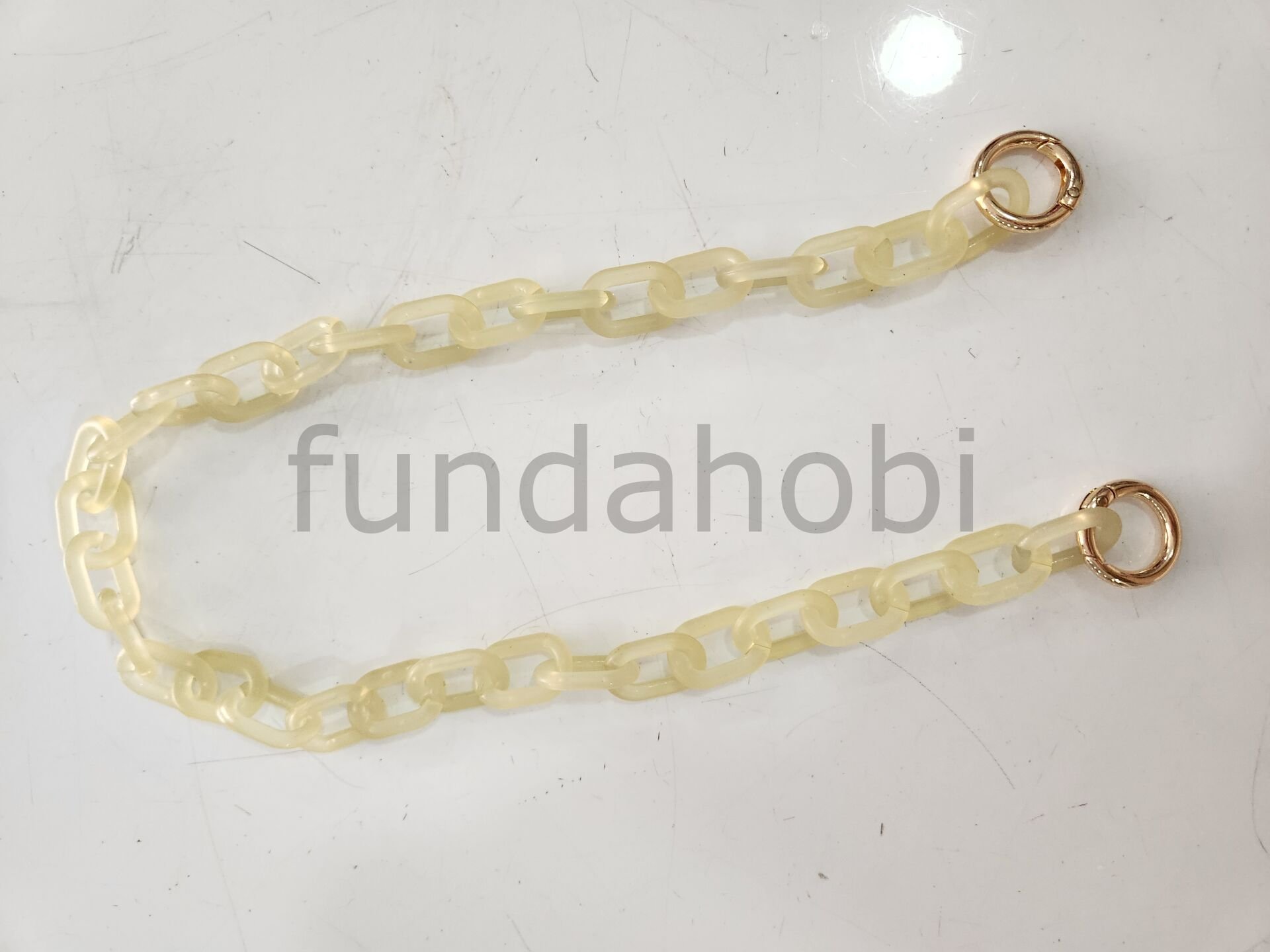 Plastik (polimer) Zincir Askı -Sarı