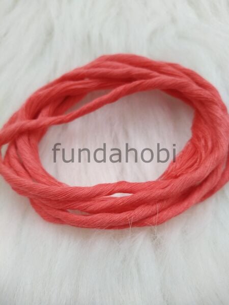 Taranabilir Pamuk Makrome ipi 3mm Narçiçeği2