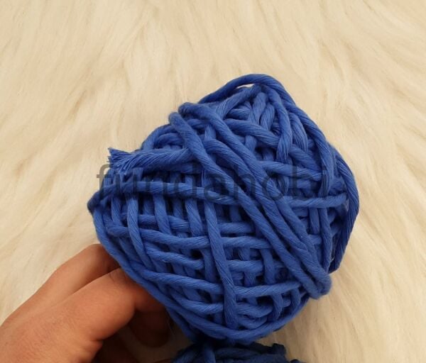 Taranabilir Pamuk Makrome ipi 3mm Azurmavi